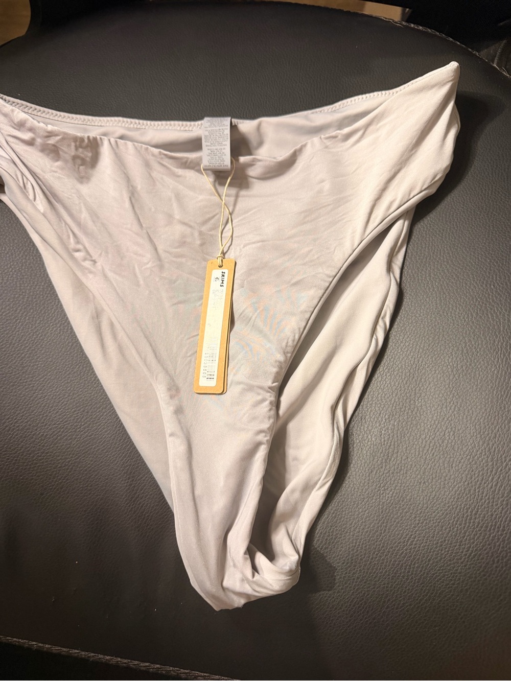 NWT SKIMS mid-waist chrome/grey Women’s Bikini bottom